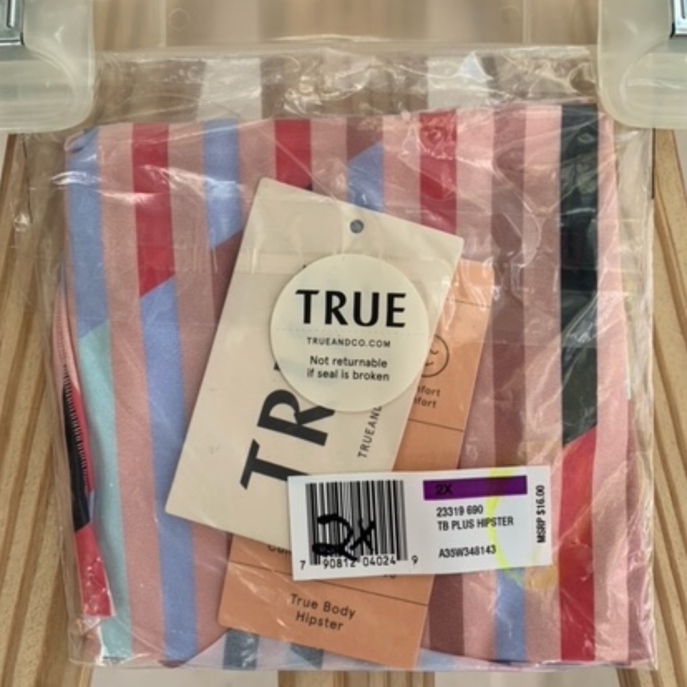 True & Co Lingerie, 3-Pack True Body Plus Hipster Underwear